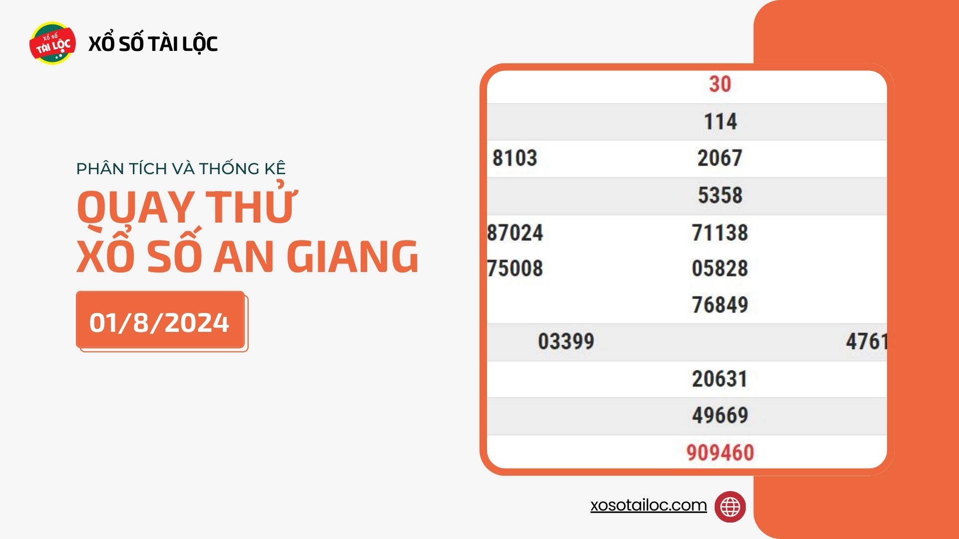 Quay thử XSAG 1/8 - Quay thử xổ số An Giang ngày 1/8/2024