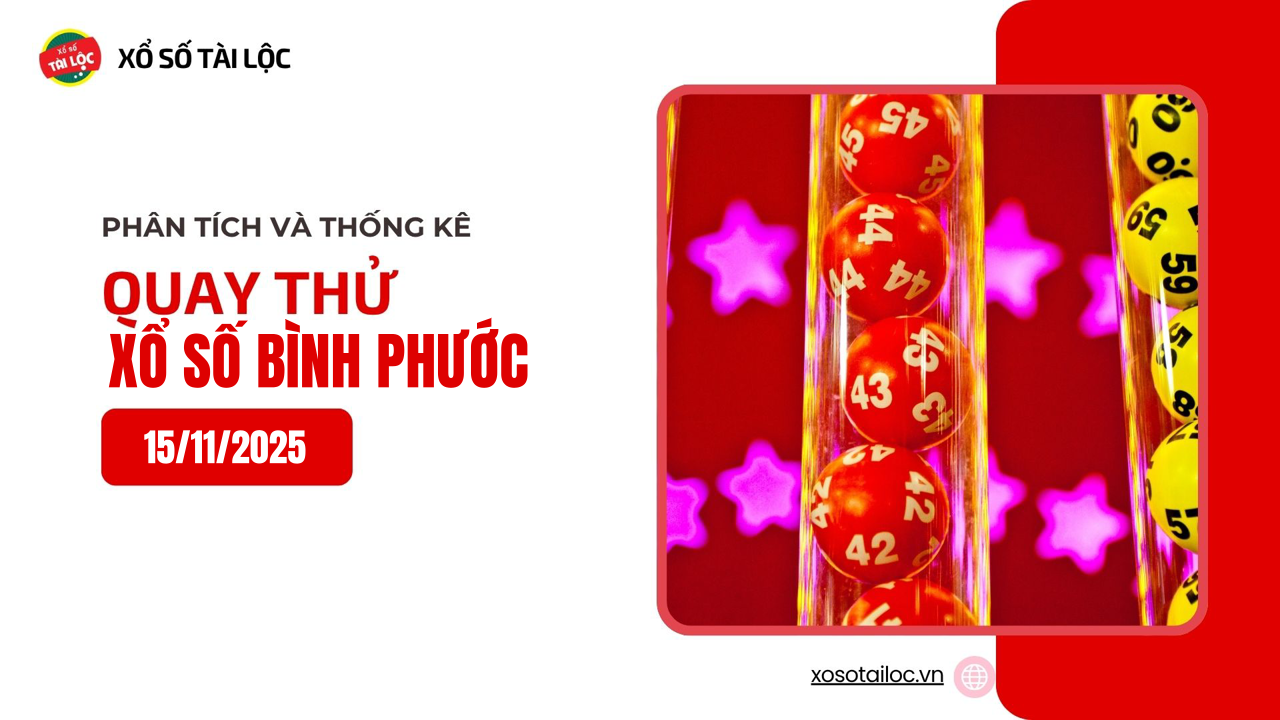 Quay thử XSBP 15/11 - Quay thử xổ số Bình Phước ngày 15/11/2025