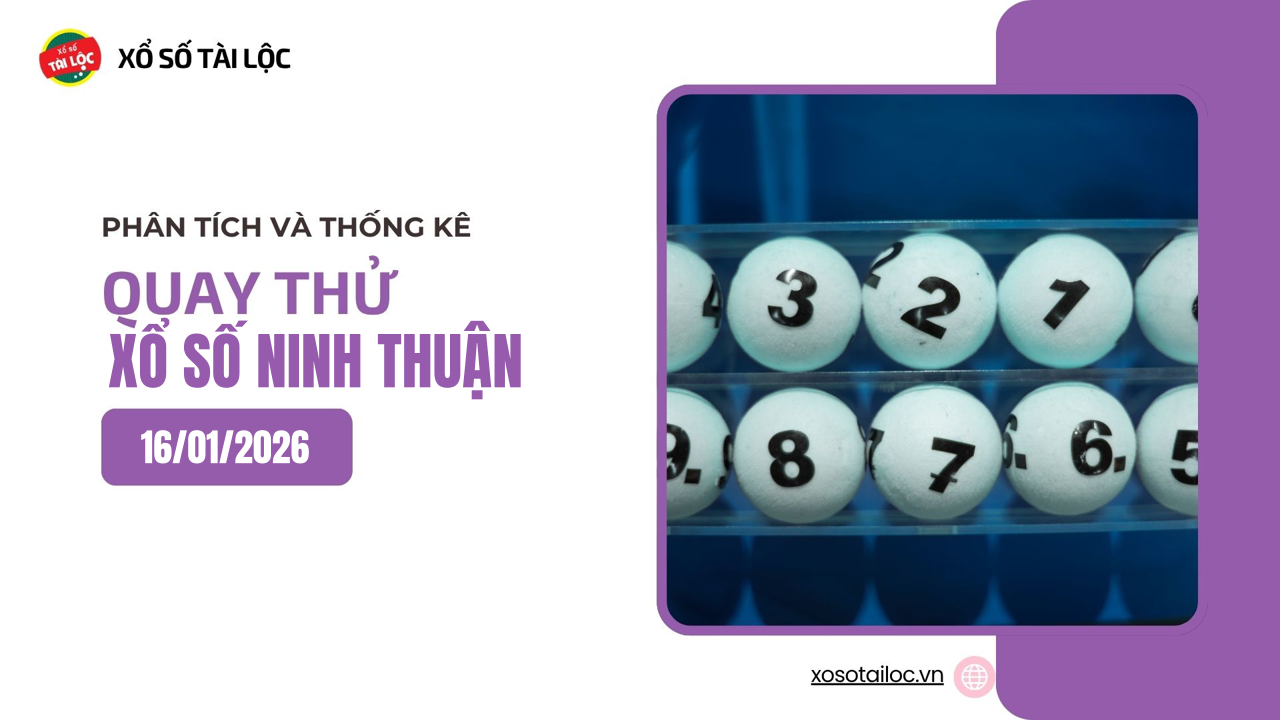 Quay thử XSNT 16/1 - Quay thử xổ số Ninh Thuận ngày 16/1/2026