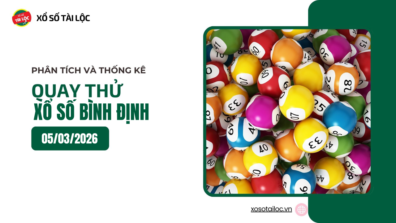 Quay thử XSBDI 5/3 - Quay thử xổ số Bình Định ngày 5/3/2026