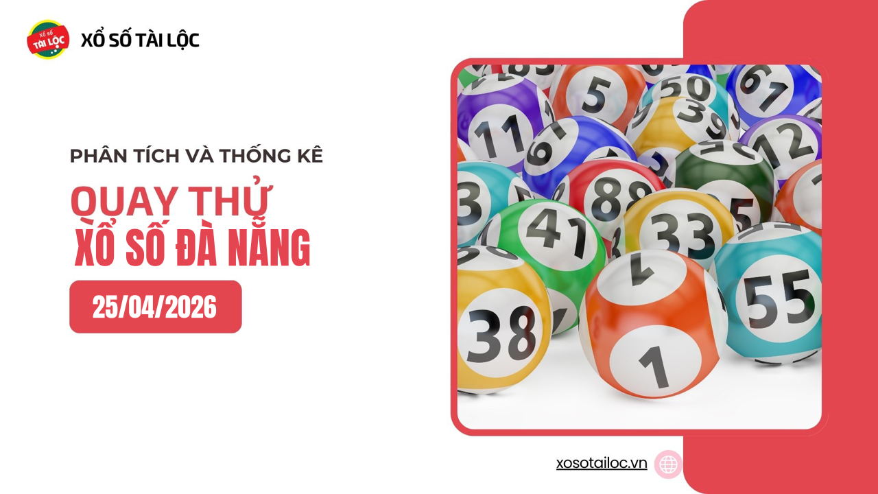 Quay thử XSDNA 25/4 - Quay thử xổ số Đà Nẵng ngày 25/4/2026