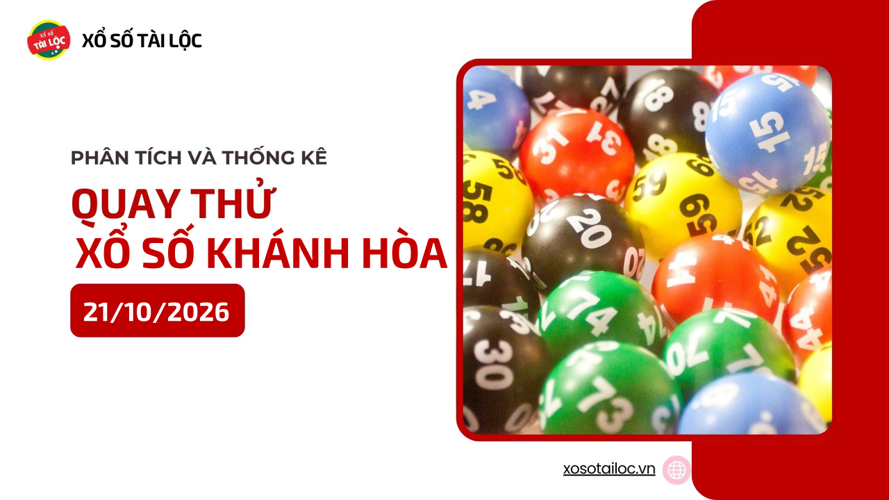 Quay thử XSKH 21/10 - Quay thử xổ số Khánh Hòa ngày 21/10/2026